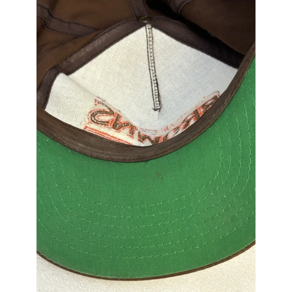 Vintage Cleveland Browns Snapback Hat Drew Pearson NFL‎ Brown Korea Bar
